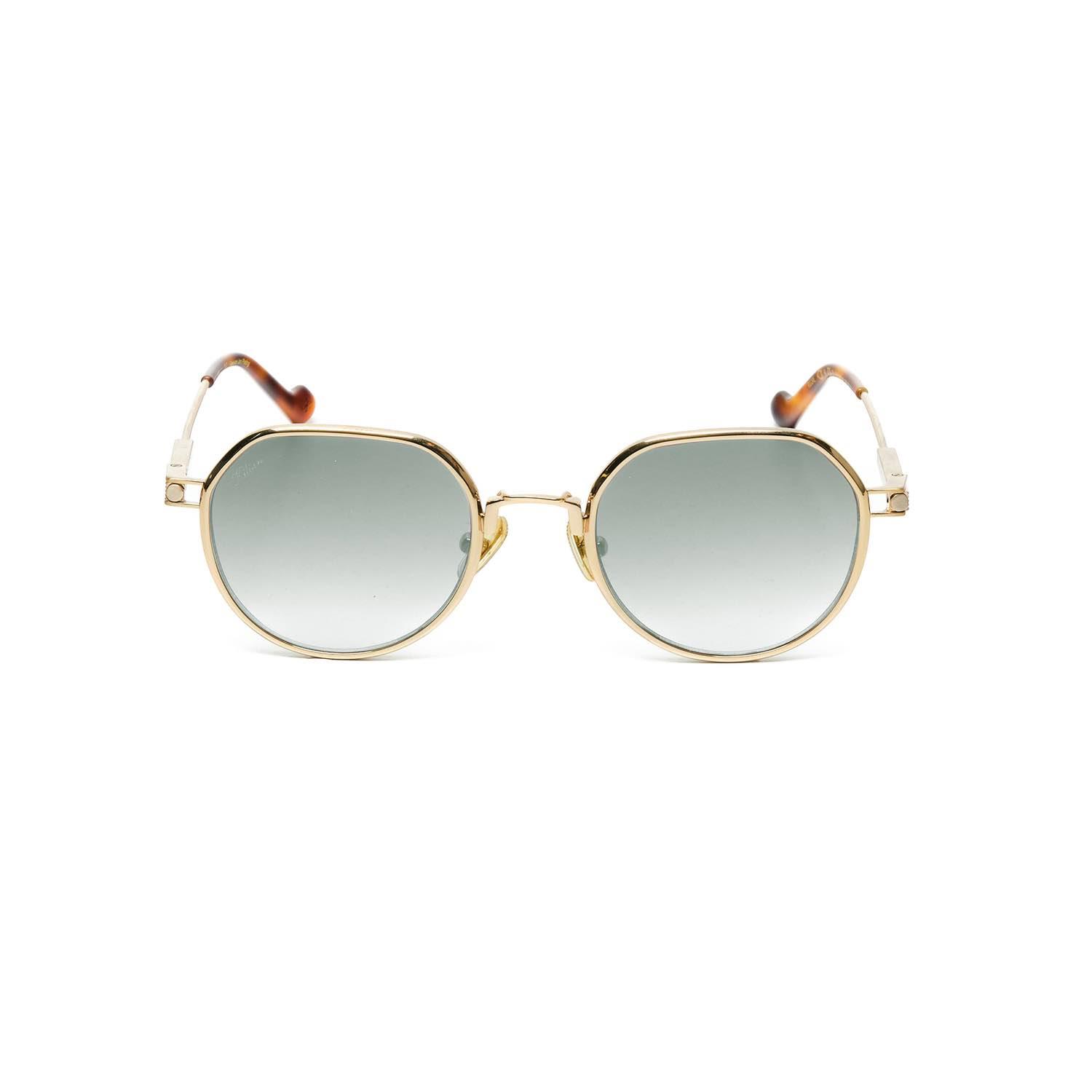 Kılıan Rıgore C2 48 Unisex Yuvarlak Gold Metal Güneş Gözlüğü
