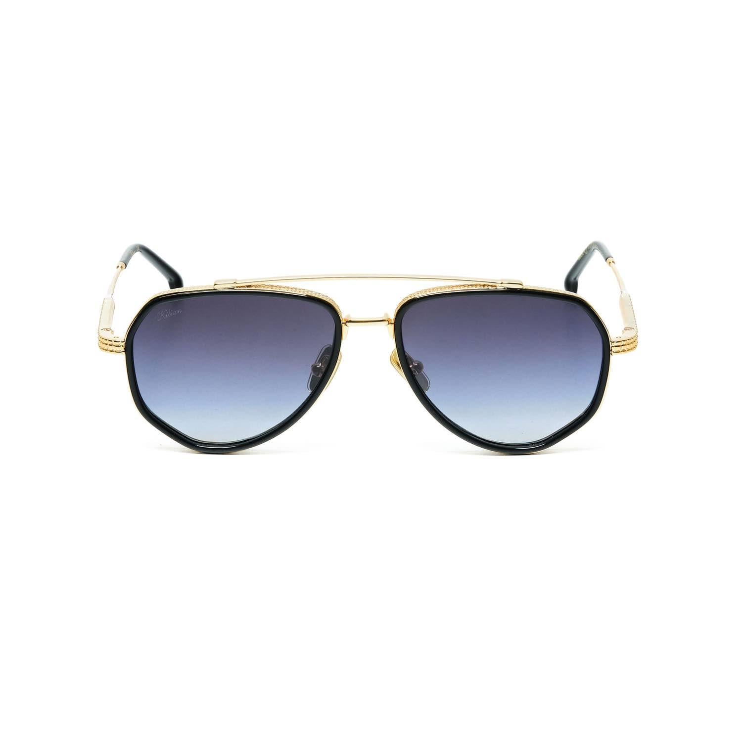 Killian Immagine C1 Y3 55 Unisex Geometrik Gold Metal Güneş Gözlüğü