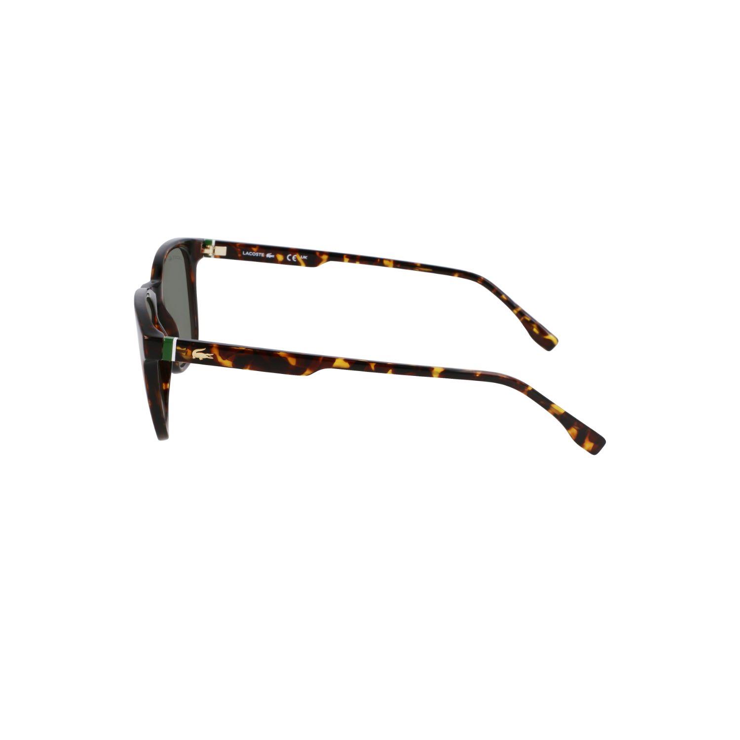 Lacoste L 6040S 214 51 Unisex Kare Kırçıllı Kahverengi Kemik Güneş Gözlüğü