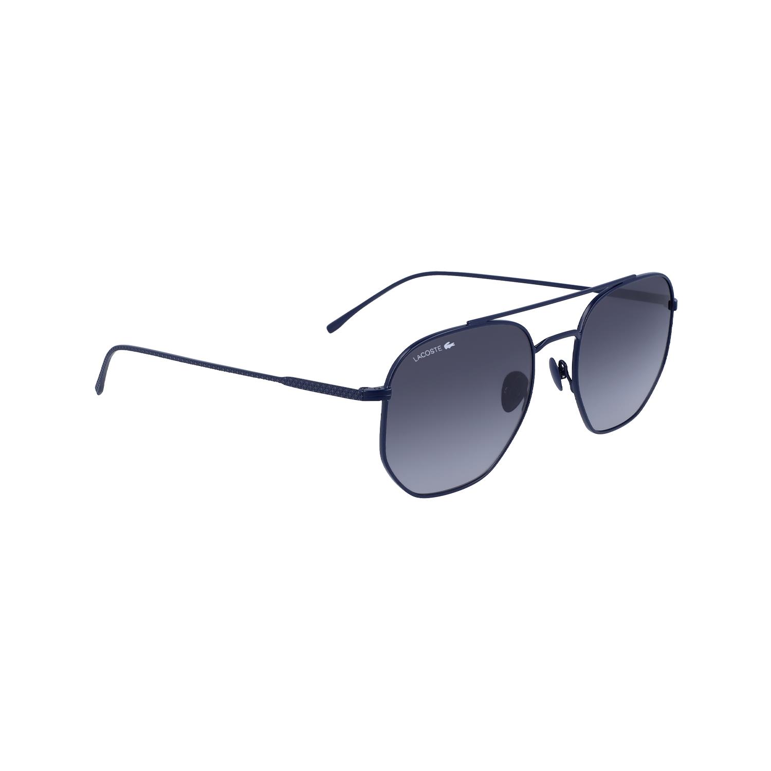 Lacoste L 210S 424 54 Unisex Geometrik Lacivert Metal Güneş Gözlüğü