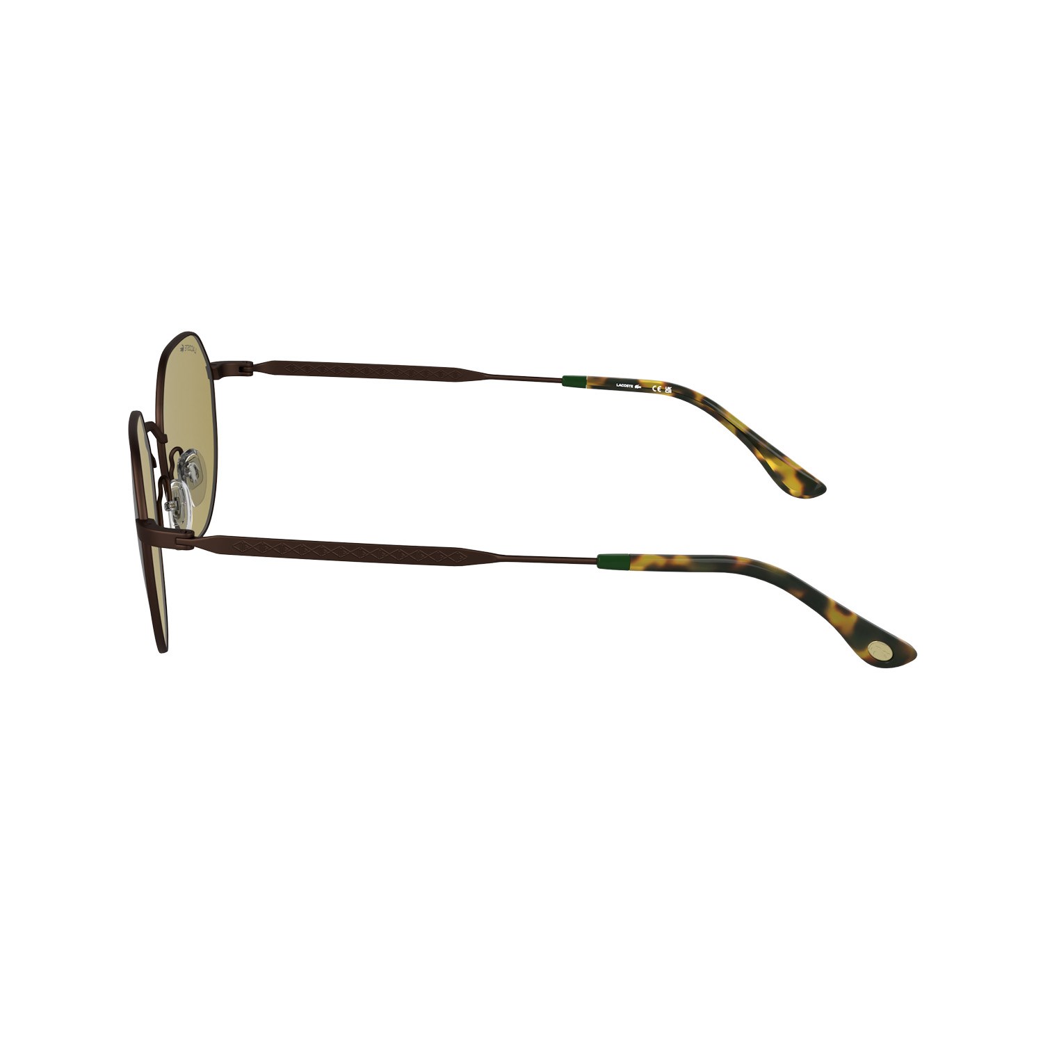 Lacoste L 268S 210 53 Unisex Geometrik Kahverengi Metal Güneş Gözlüğü