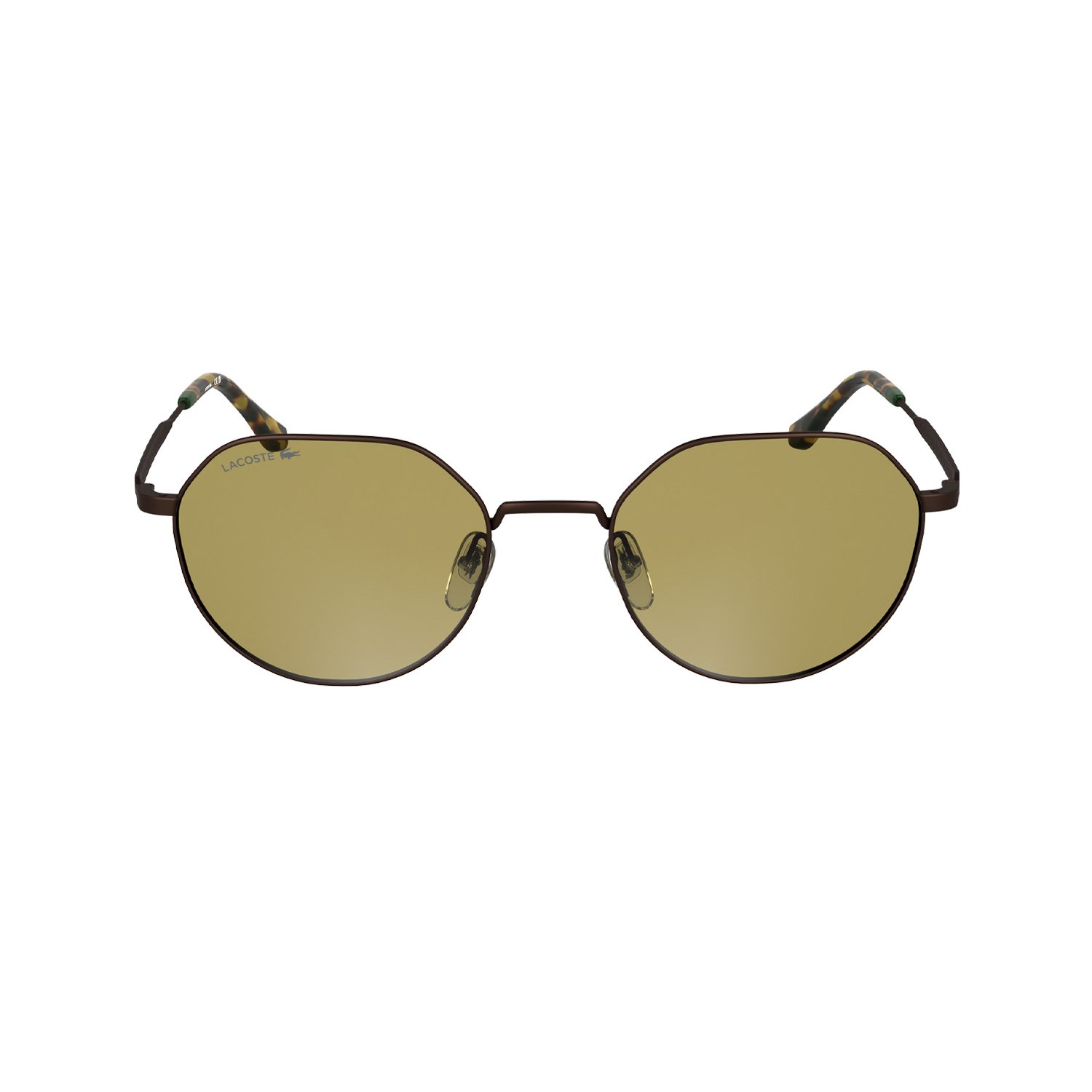 Lacoste L 268S 210 53 Unisex Geometrik Kahverengi Metal Güneş Gözlüğü