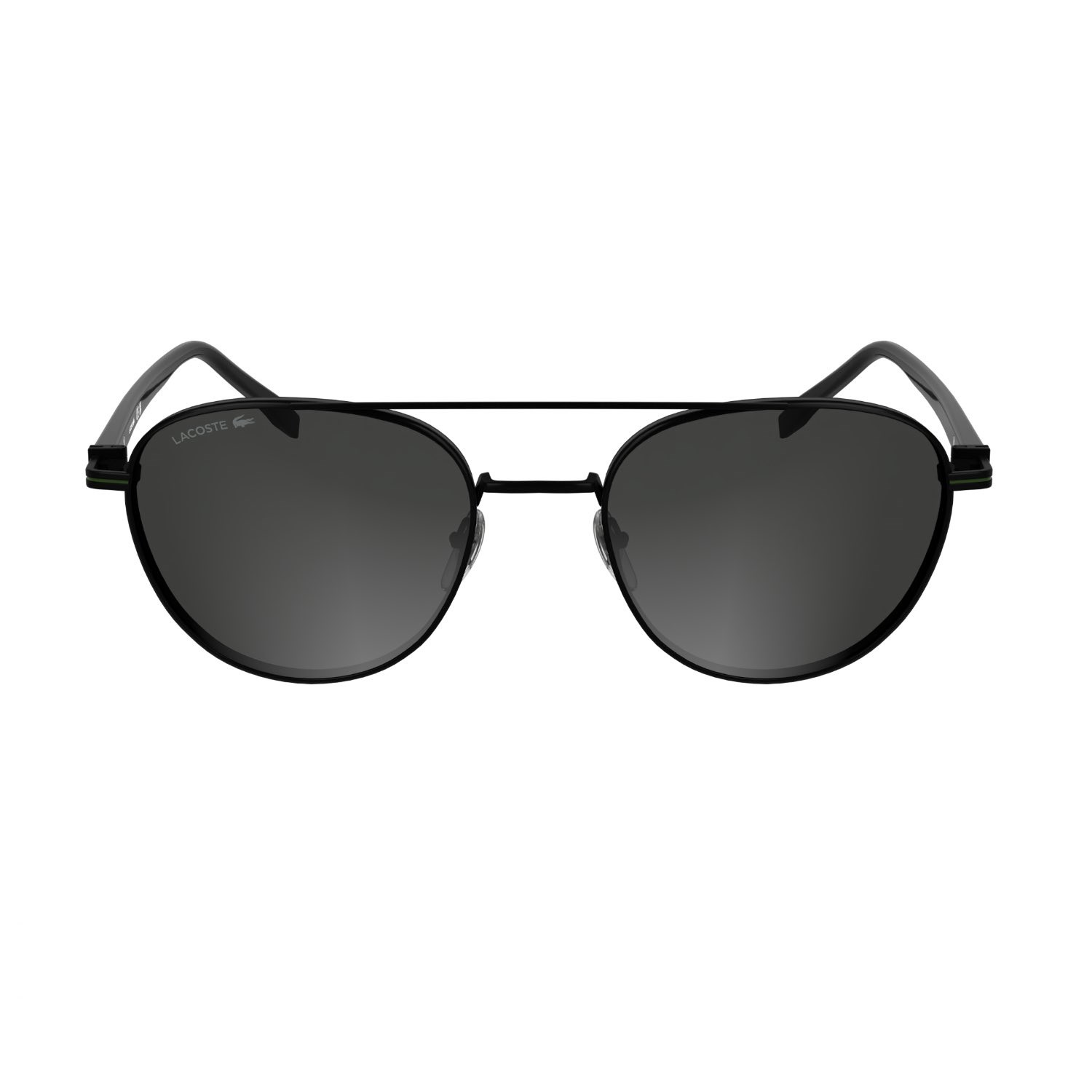 Lacoste L271SN 002 54 Unisex Oval Siyah Metal Güneş Gözlüğü