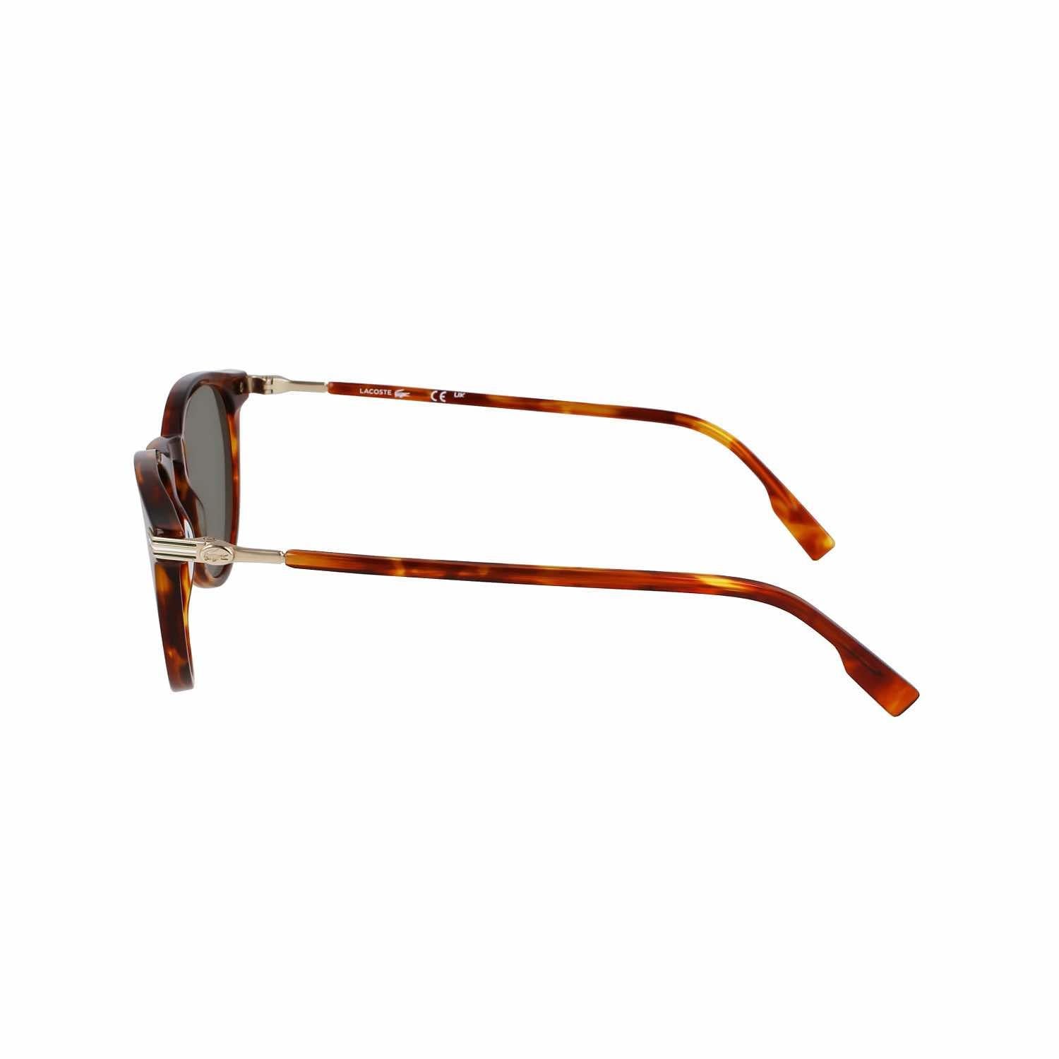 Lacoste L 6034S 218 51 Unisex Oval Kırçıllı Kahverengi Kemik Güneş Gözlüğü