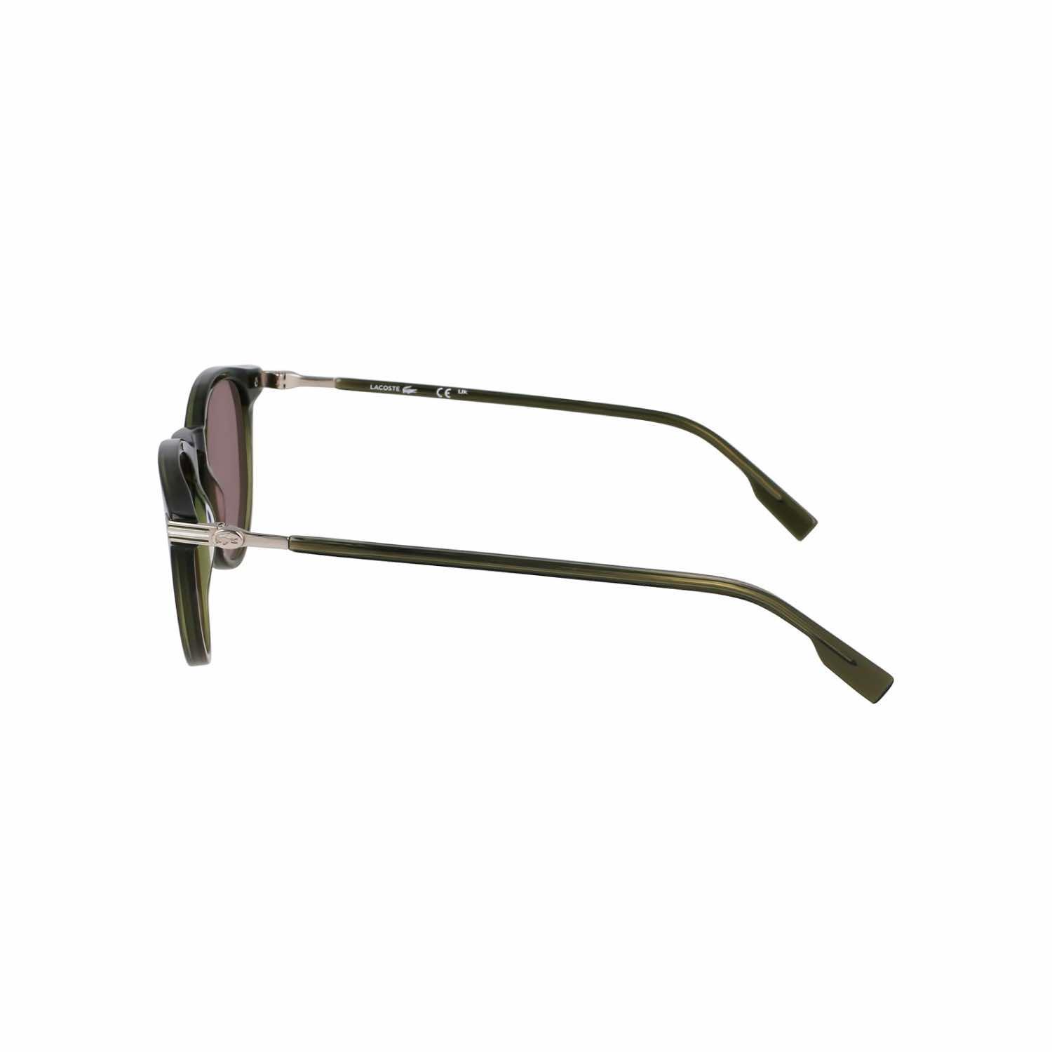 Lacoste L 6034S 275 51 Unisex Oval Şeffaf Yeşil Kemik Güneş Gözlüğü
