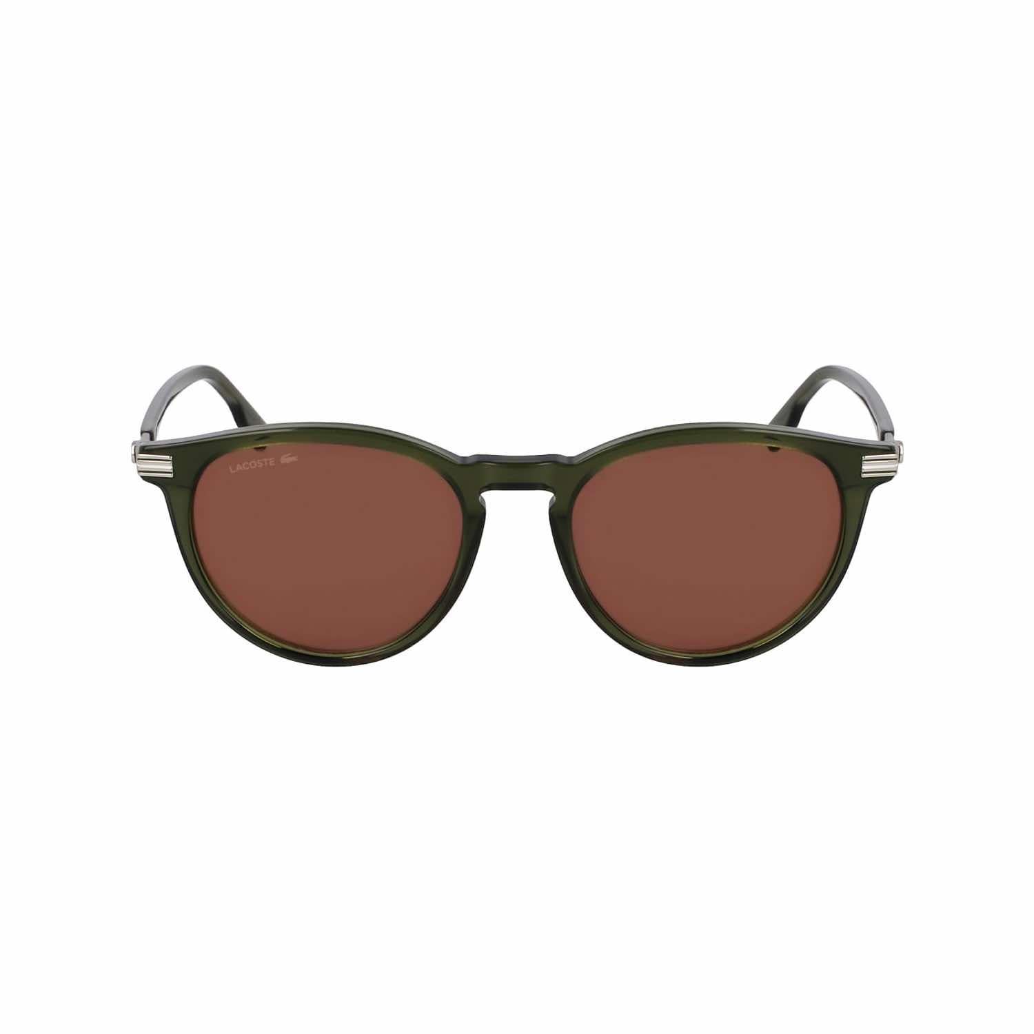 Lacoste L 6034S 275 51 Unisex Oval Şeffaf Yeşil Kemik Güneş Gözlüğü