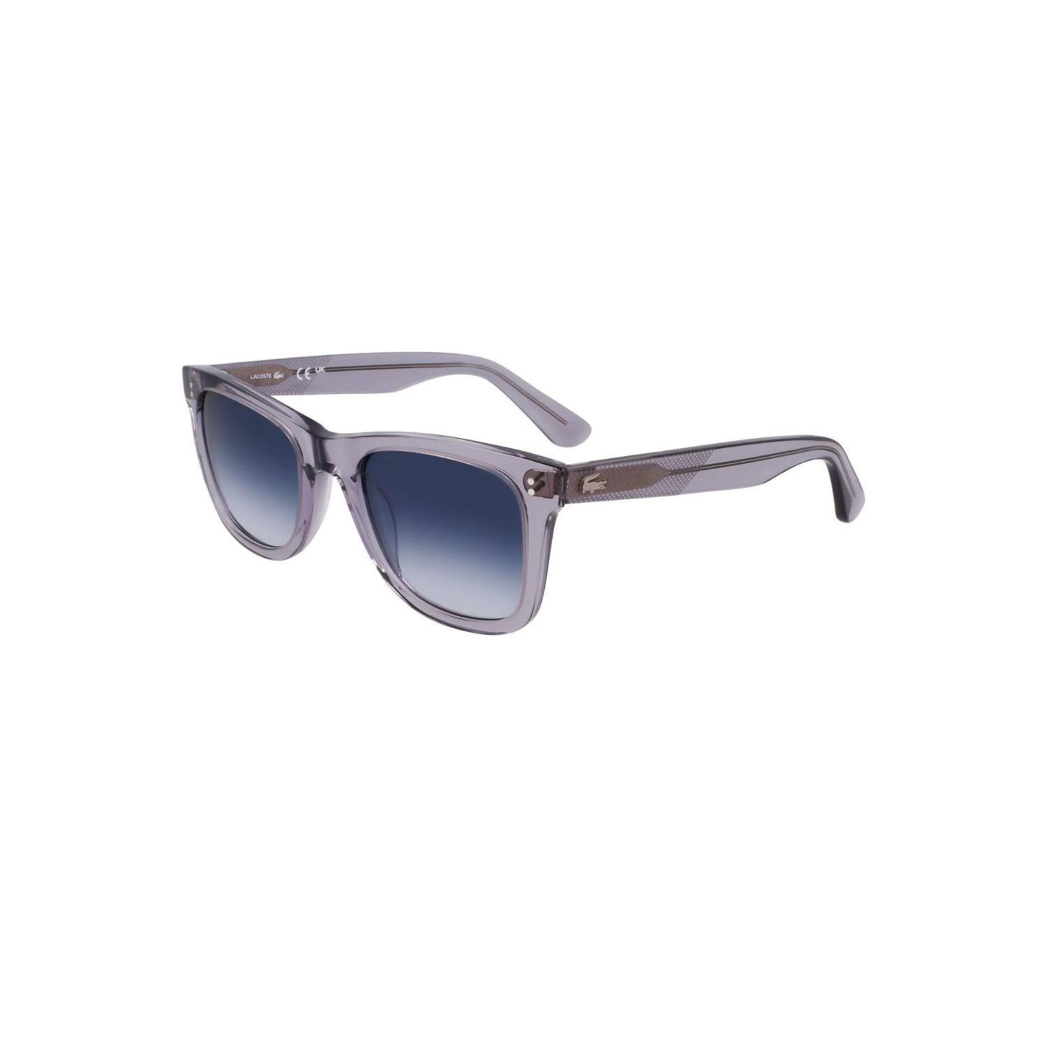 Lacoste L 6036S 035 50 Unisex Dikdörtgen Şeffaf Füme Kemik Güneş Gözlüğü