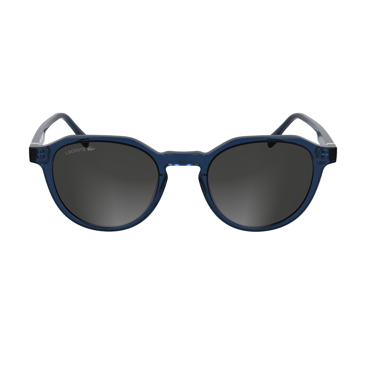 Lacoste L 6052S 410 51 Unisex Oval Şeffaf Mavi Kemik Güneş Gözlüğü
