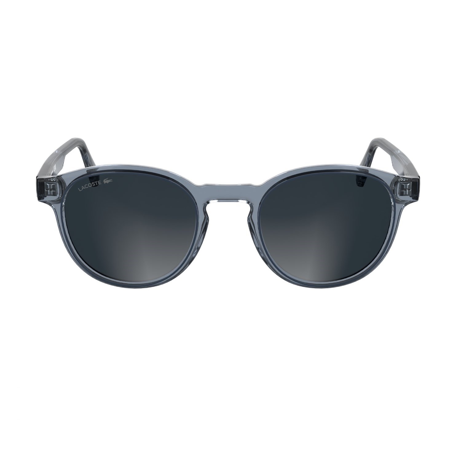 Lacoste L 6055S 038 51 Unisex Oval Şeffaf Gri Kemik Güneş Gözlüğü