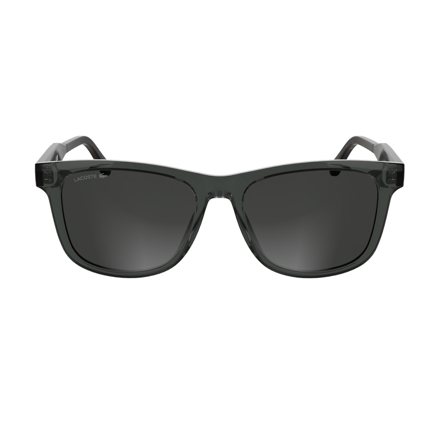 Lacoste L 6060S 035 54 Unisex Dikdörtgen Şeffaf Gri Kemik Güneş Gözlüğü