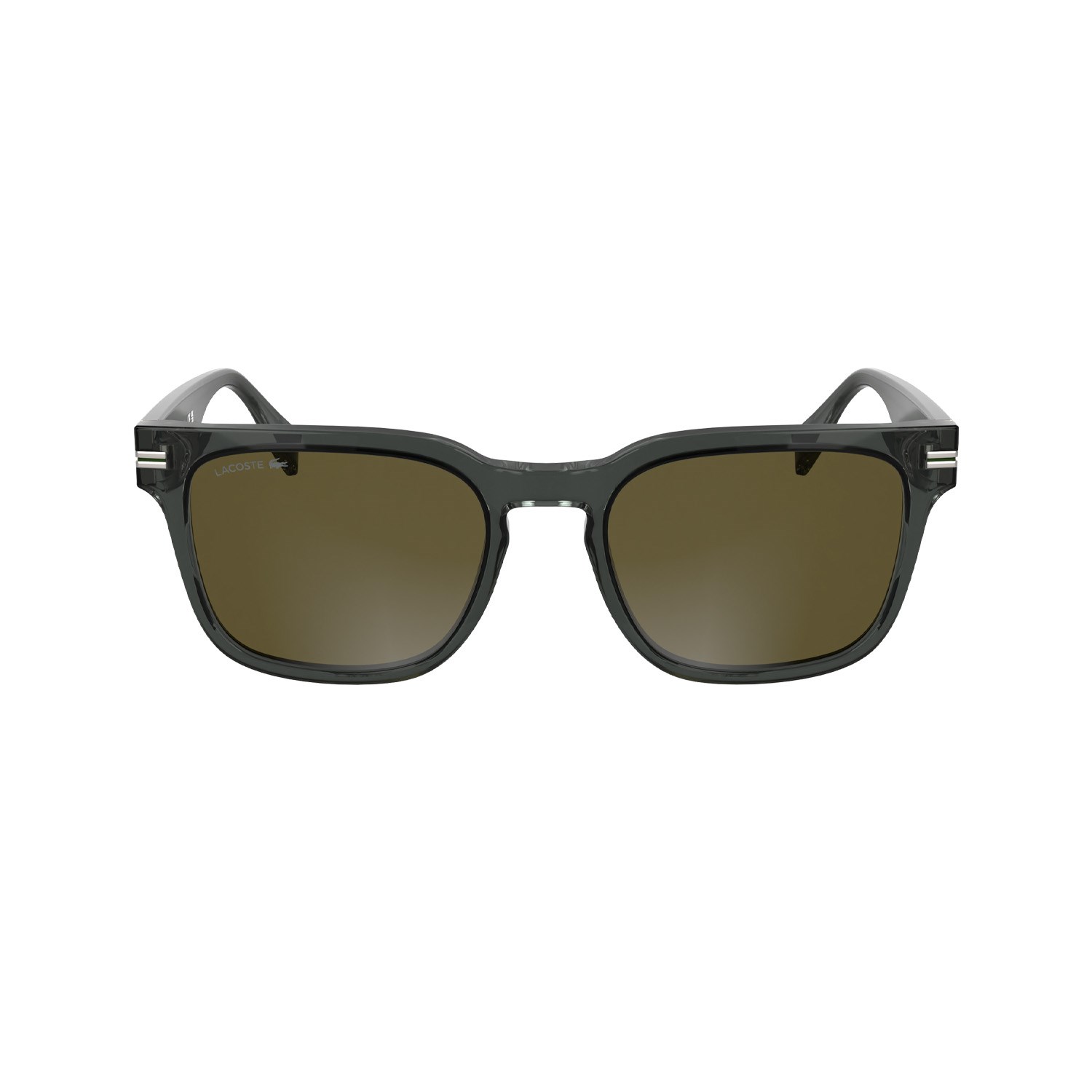 Lacoste L 6065S 035 54 Unisex Kare Şeffaf Gri Kemik Güneş Gözlüğü