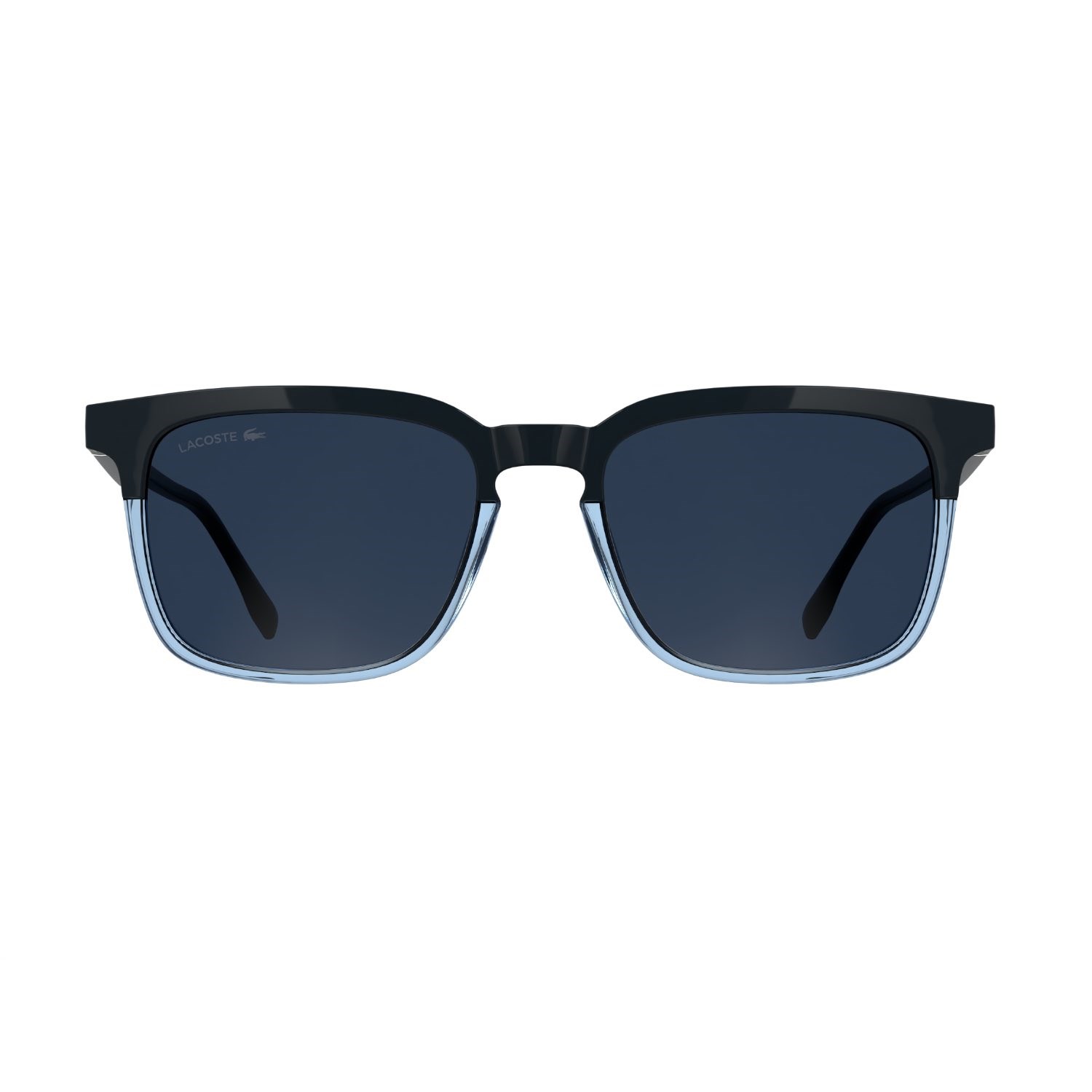 Lacoste L 6074S 410 56 Unisex Dikdörtgen Mavi Şeffaf Mavi Çok Renkli Kemik Güneş Gözlüğü