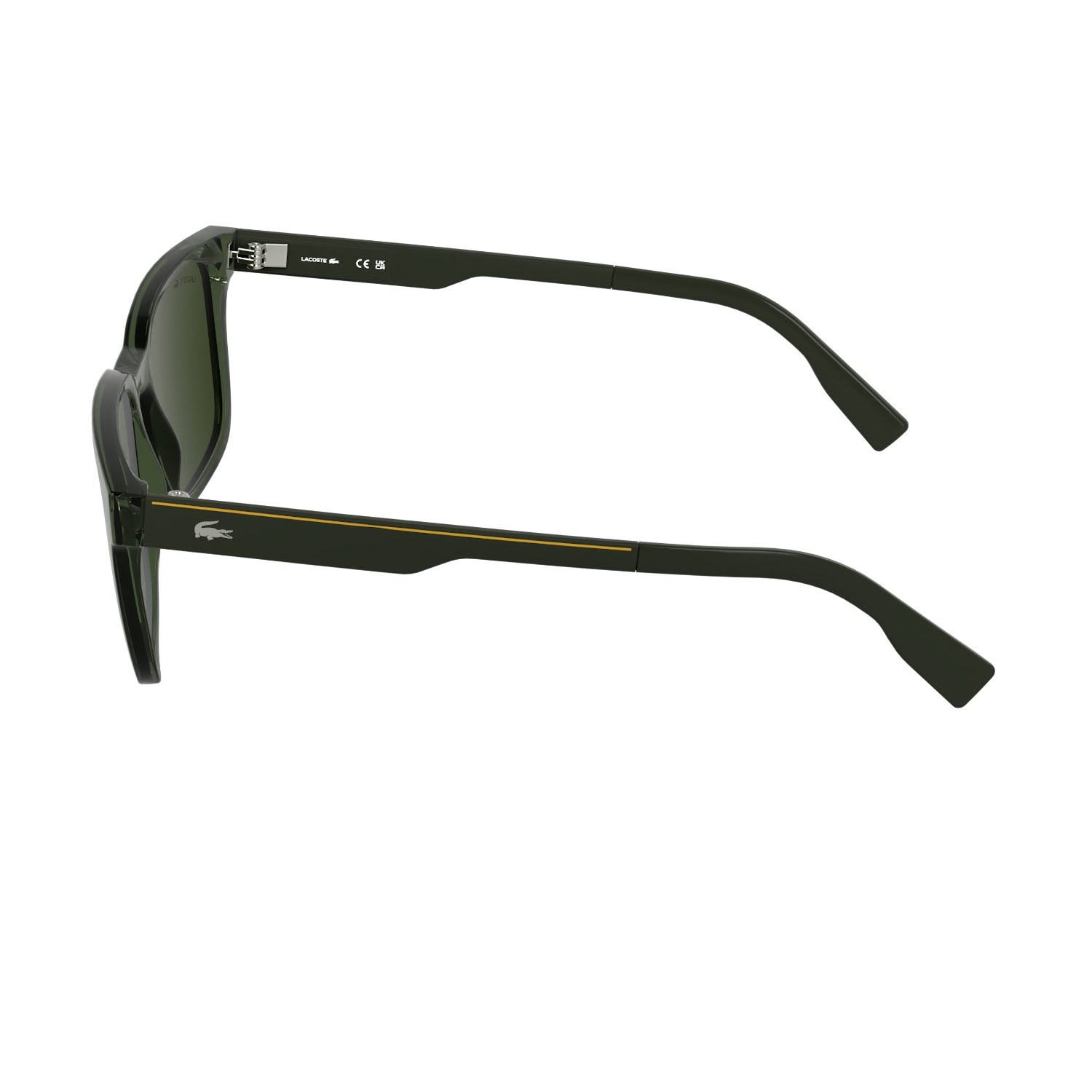 Lacoste L 6077S 301 55 Unisex Dikdörtgen Yeşil Kemik Güneş Gözlüğü