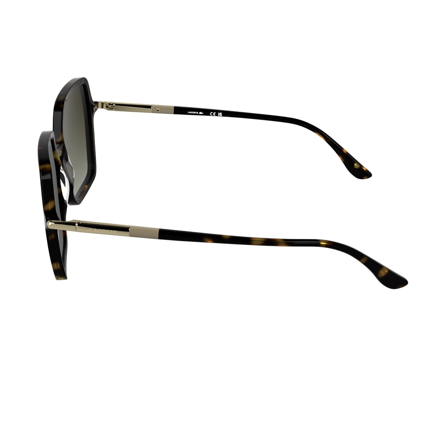 Lacoste L 6079S 230 57 Kadın Geometrik Kırçıllı Kahverengi Kemik Güneş Gözlüğü