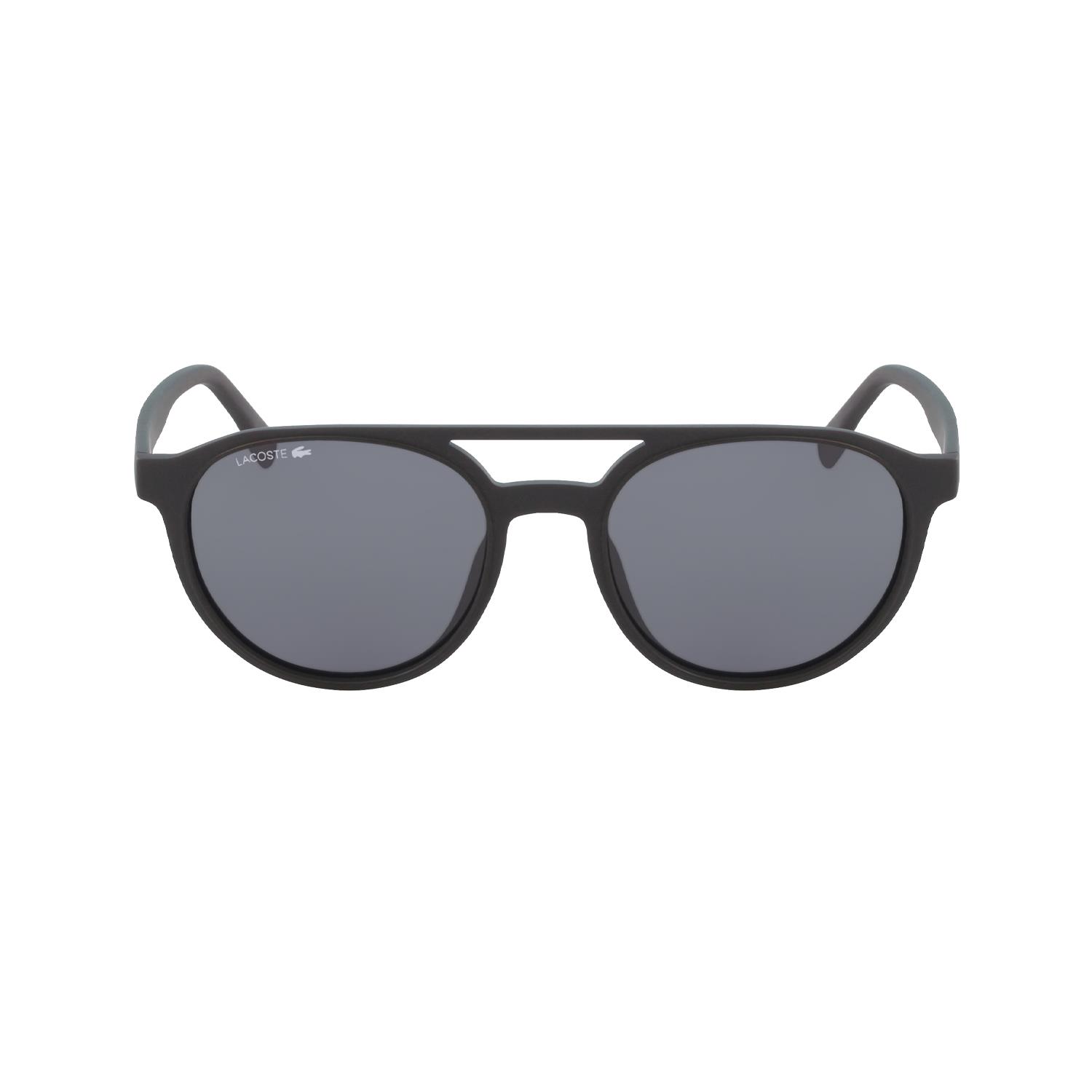 Lacoste L 881S 001 52 Unisex Yuvarlak Siyah Kemik Güneş Gözlüğü