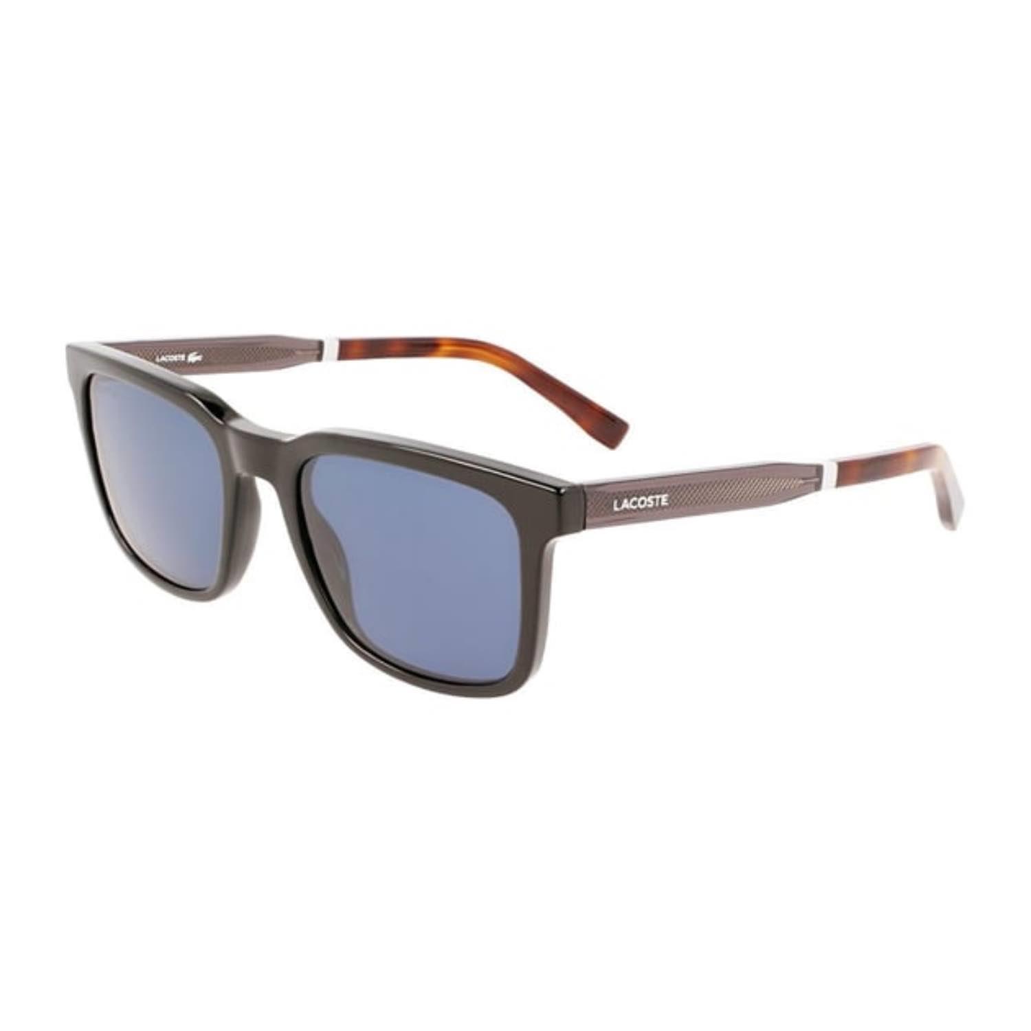 Lacoste L 954S 001 53 Erkek Dikdörtgen Parlak Siyah Kemik Güneş Gözlüğü