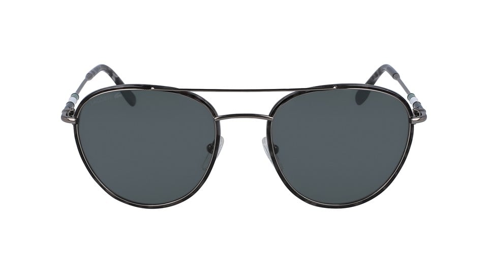 Lacoste L 102SND 033 Unisex Damla Gri Metal Güneş Gözlüğü