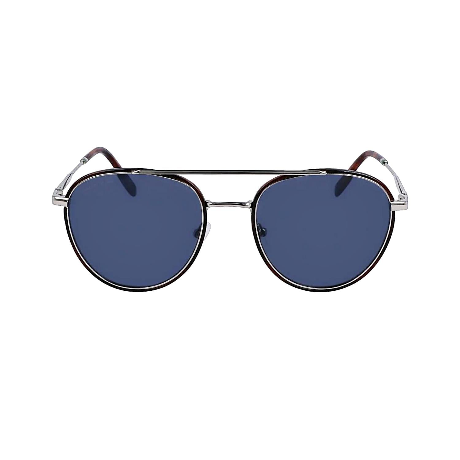 Lacoste L 258S 045 53 Unisex Oval Gümüş Metal Güneş Gözlüğü
