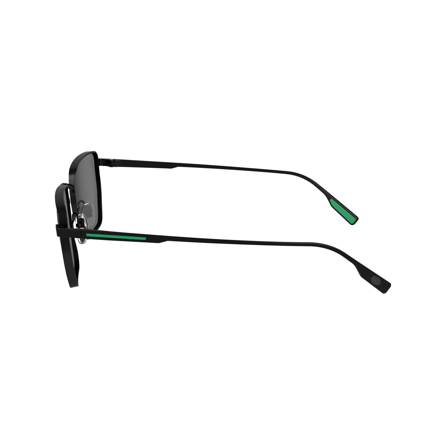 Lacoste L 260S 002 52 Erkek Dikdörtgen Siyah Metal Güneş Gözlüğü