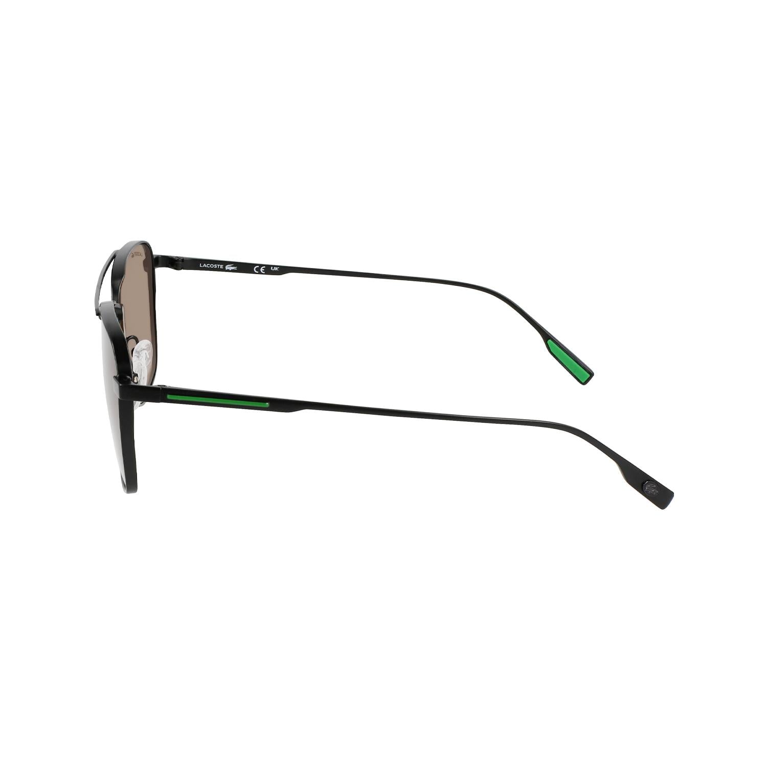 Lacoste L 261S 002 55 Erkek Kare Siyah Metal Güneş Gözlüğü