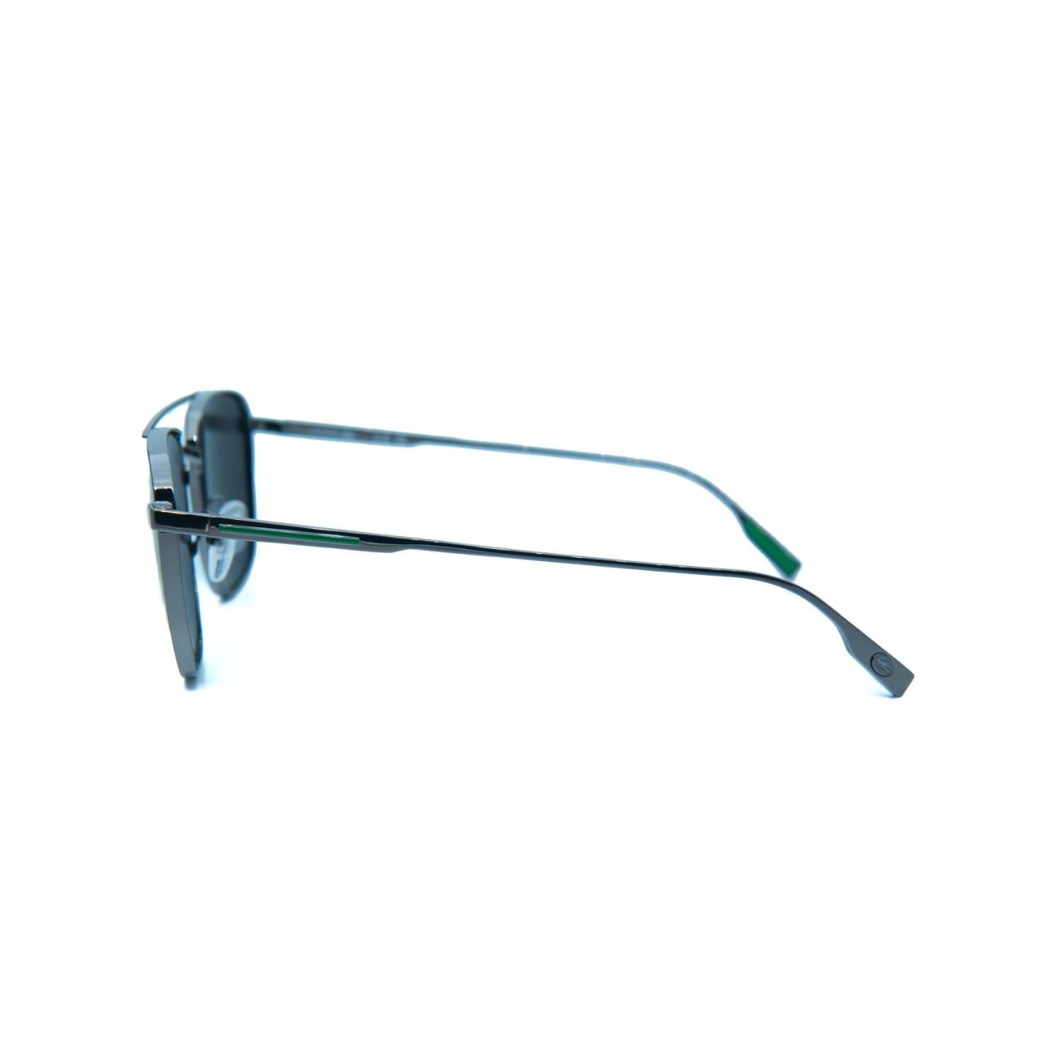 Lacoste L 261S 035 55 Erkek Kare Metal Füme Güneş Gözlüğü