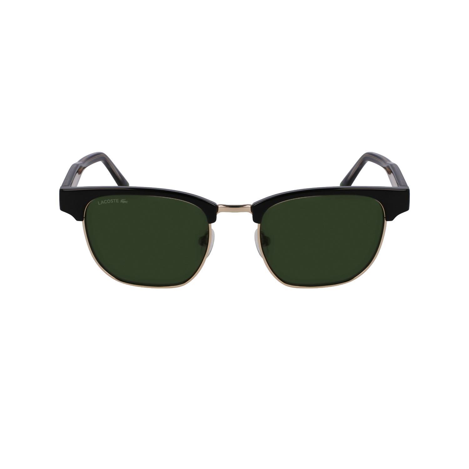 Lacoste L266S 001 51 Unisex Kare Siyah Kemik Güneş Gözlüğü