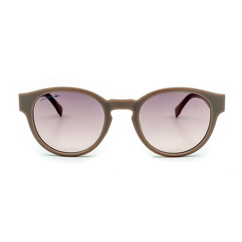 Lacoste L 6000S 038 51 Unisex Oval Bej Kemik Güneş Gözlüğü