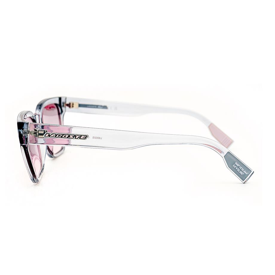 Lacoste L 6002S 038 53 Unisex Geometrik Şeffaf Kemik  Güneş Gözlüğü