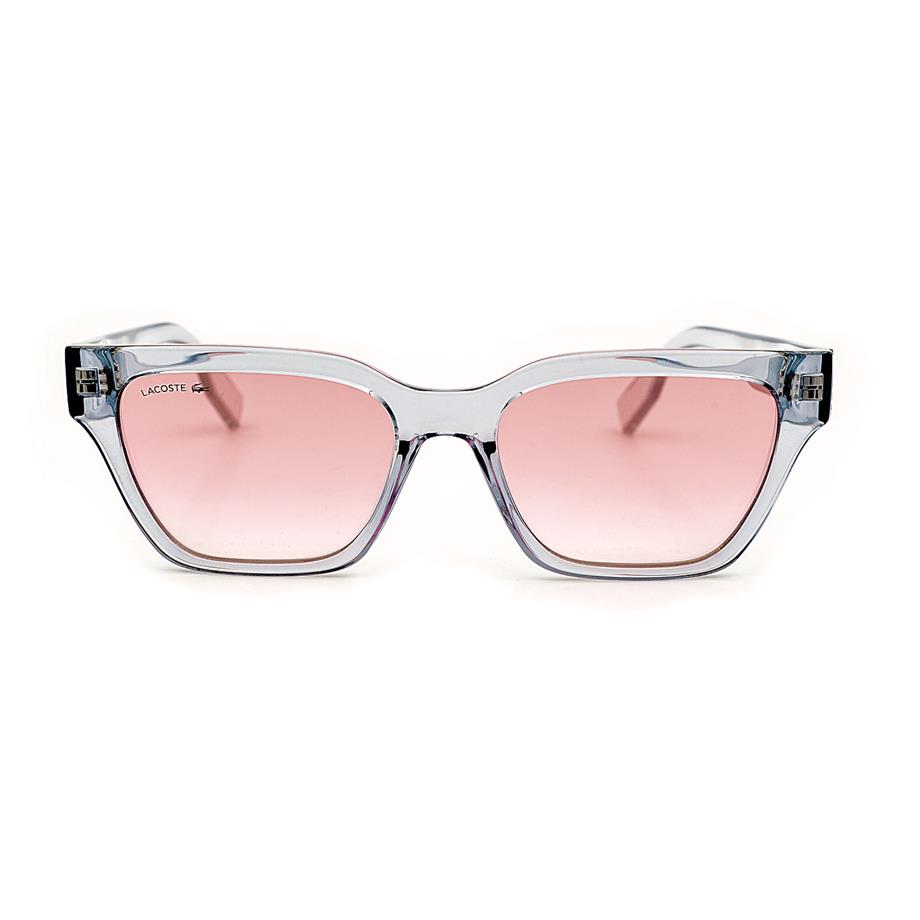Lacoste L 6002S 038 53 Unisex Geometrik Şeffaf Kemik  Güneş Gözlüğü
