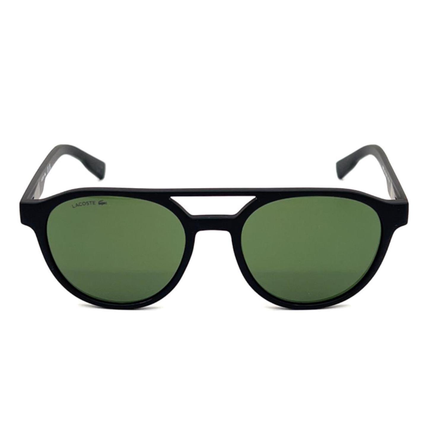Lacoste L 6008S 002 53 Erkek Oval Siyah Kemik Güneş Gözlüğü