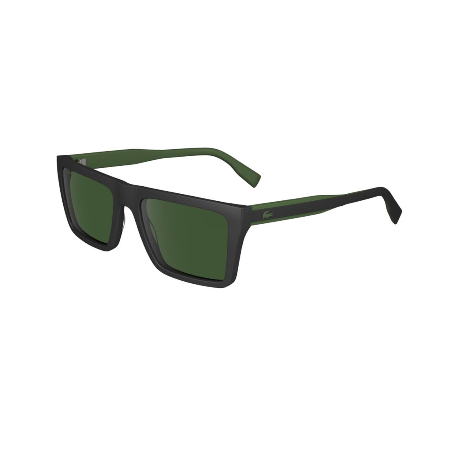 Lacoste L 6009S 002 56 Unisex Dikdörtgen Mat Siyah Kemik Güneş Gözlüğü