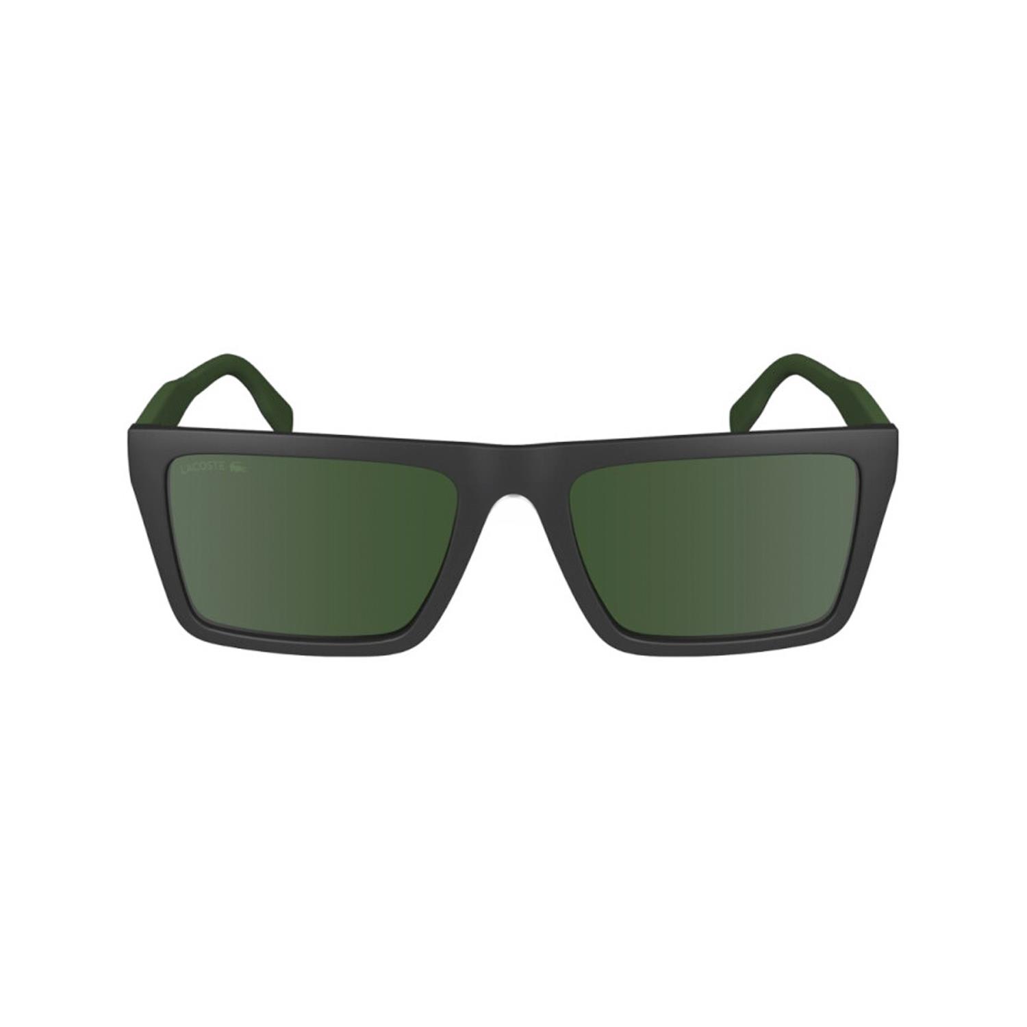Lacoste L 6009S 002 56 Unisex Dikdörtgen Mat Siyah Kemik Güneş Gözlüğü