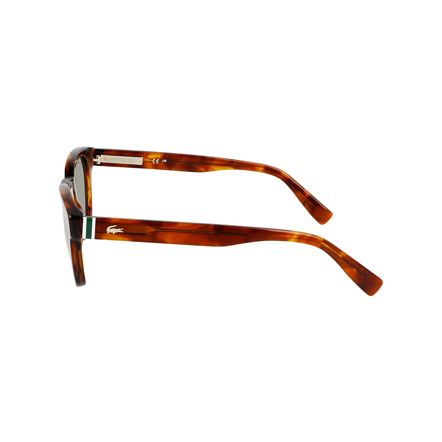 Lacoste L 6015S 218 49 Unisex Dikdörtgen Kırçıllı Kahverengi Kemik Güneş Gözlüğü