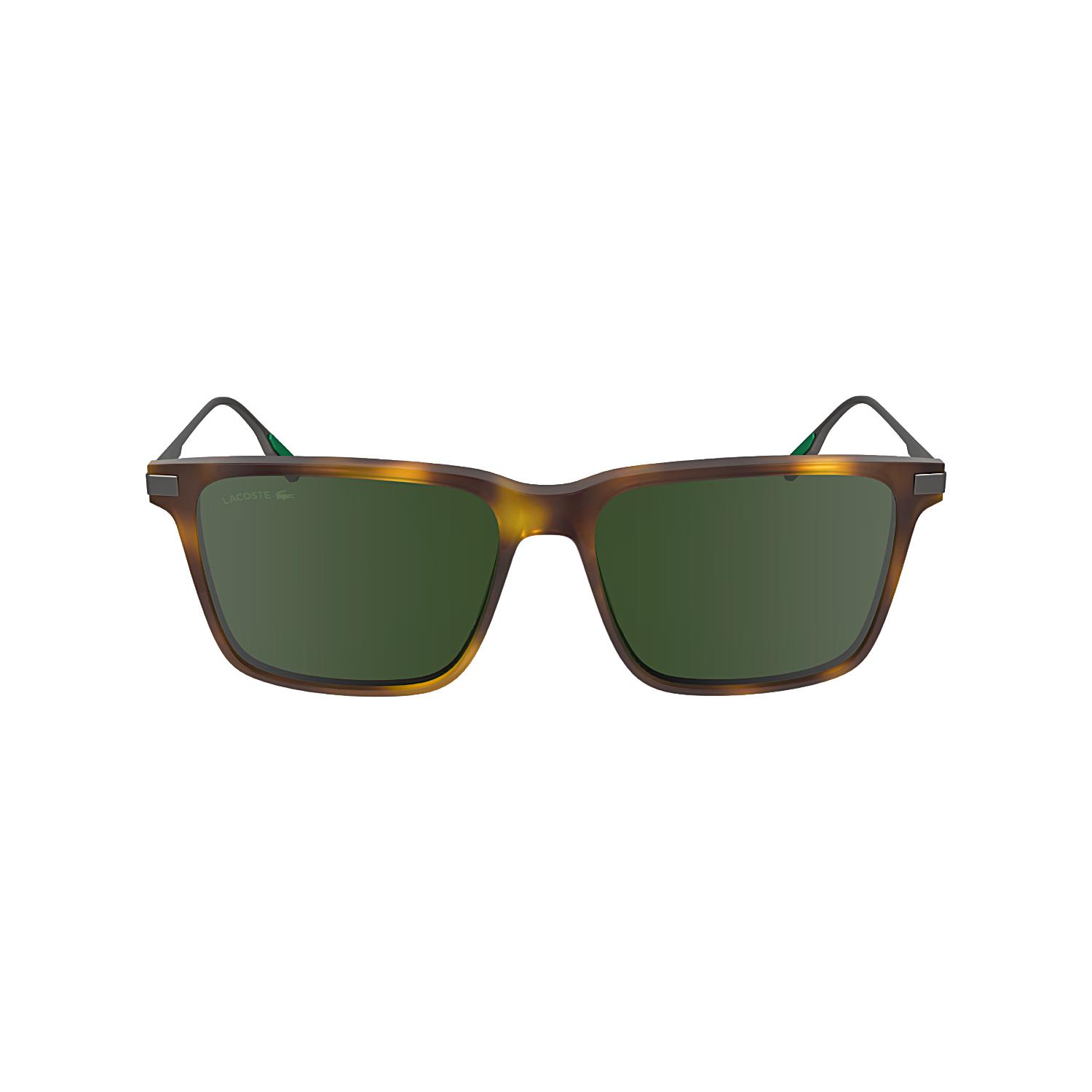 Lacoste L 6017S 214 55 Unisex Dikdörtgen Kırçıllı Kahverengi Kemik Güneş Gözlüğü
