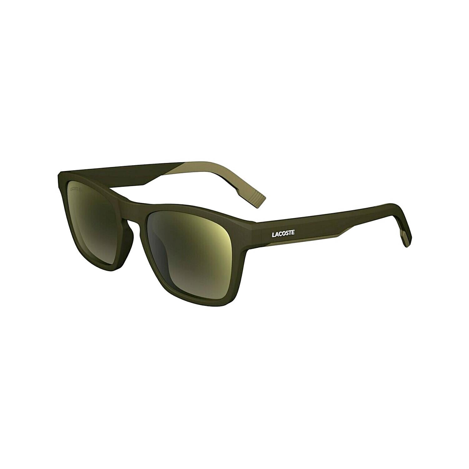 Lacoste L 6018S 201 53 Unisex Dikdörtgen Mat Kahverengi Kemik Güneş Gözlüğü