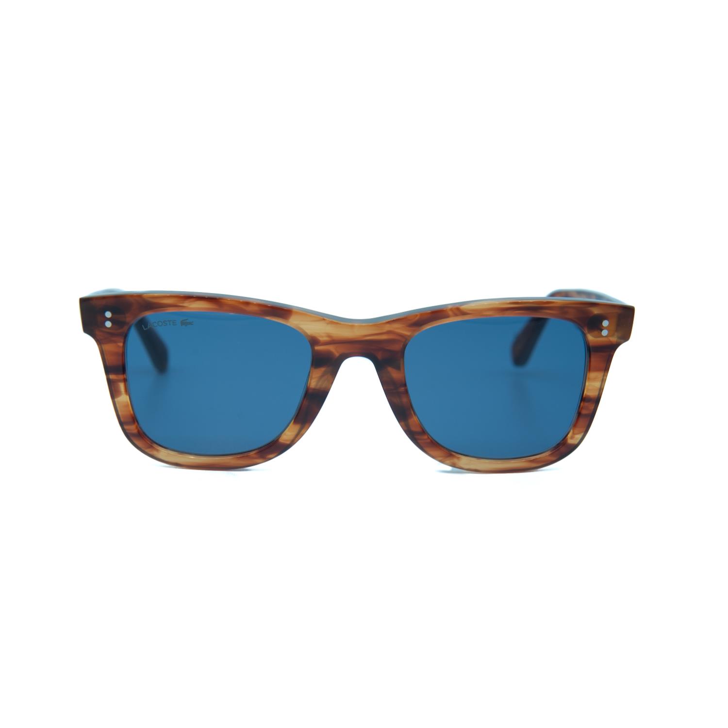 Lacoste L 6036S 214 52 Unisex Oval Kırçıllı Kahve Kemik Güneş Gözlüğü
