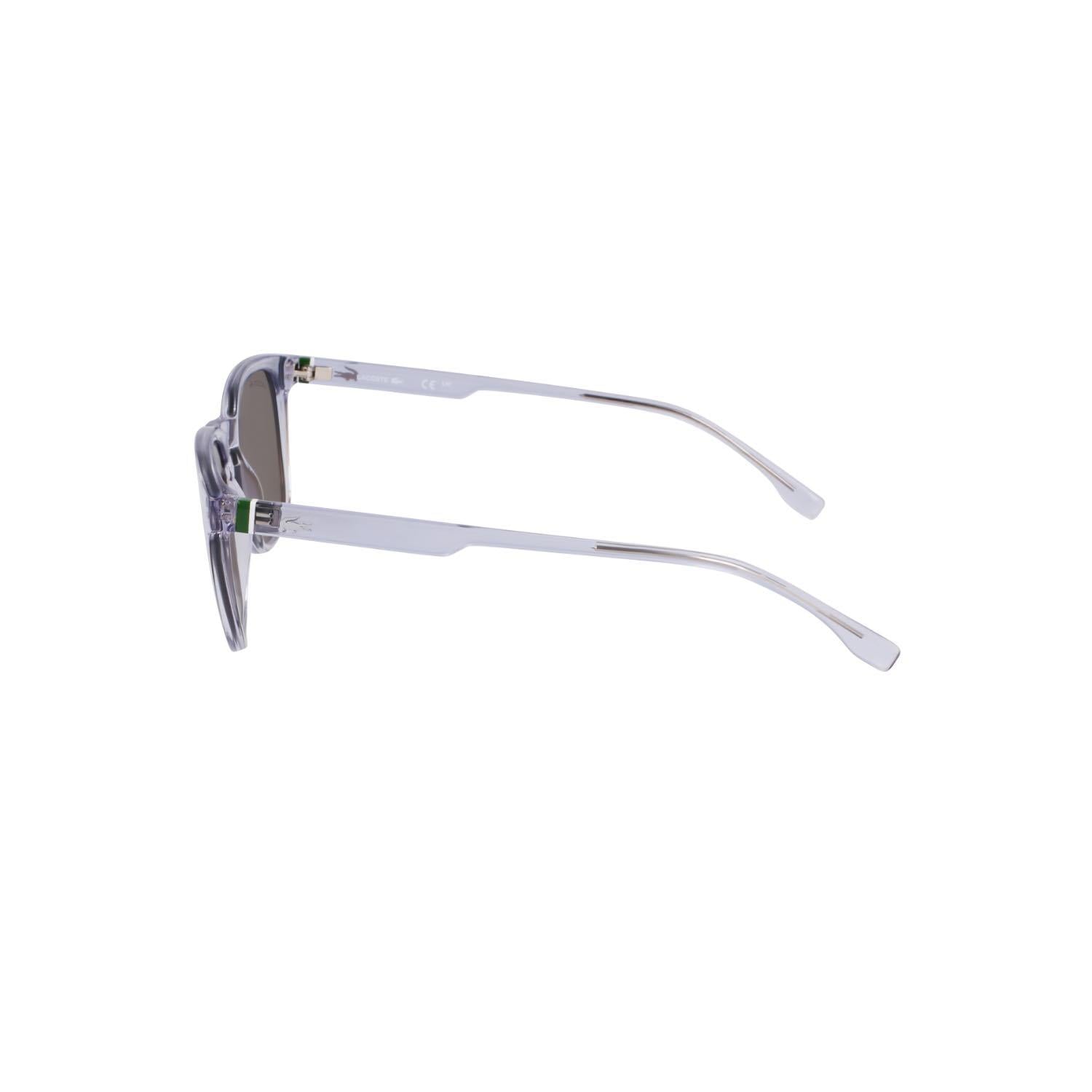 Lacoste L6040S 035 51 Unisex Oval Şeffaf Gri Kemik Güneş Gözlüğü