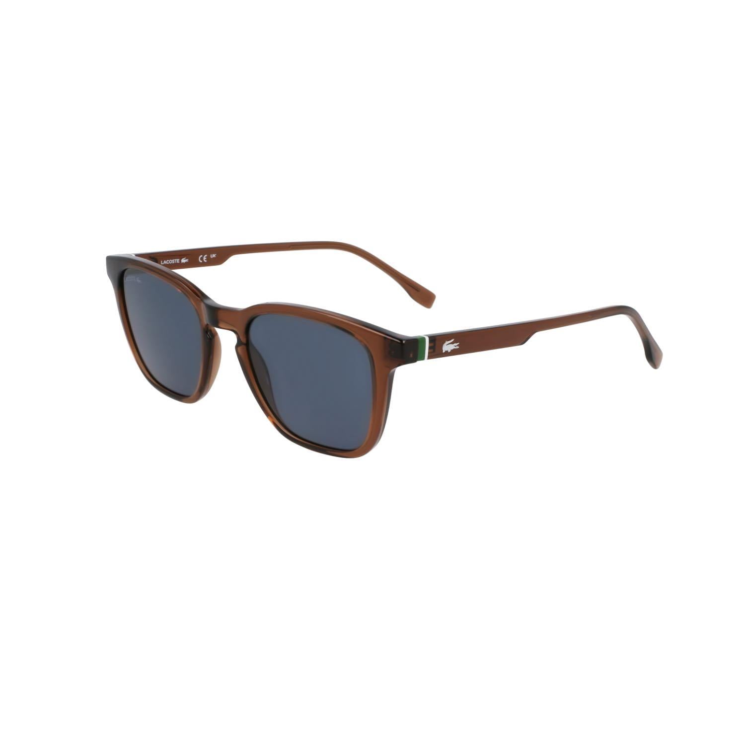 Lacoste L6040S 210 51 Unisex Oval Şeffaf Kahverengi Kemik Güneş Gözlüğü