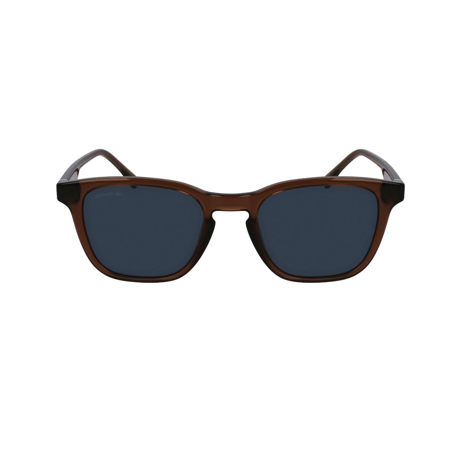 Lacoste L6040S 210 51 Unisex Oval Şeffaf Kahverengi Kemik Güneş Gözlüğü
