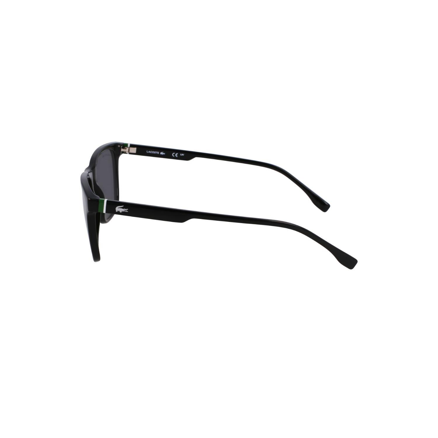 Lacoste L6041S 001 54 Erkek Kare Siyah Kemik Güneş Gözlüğü