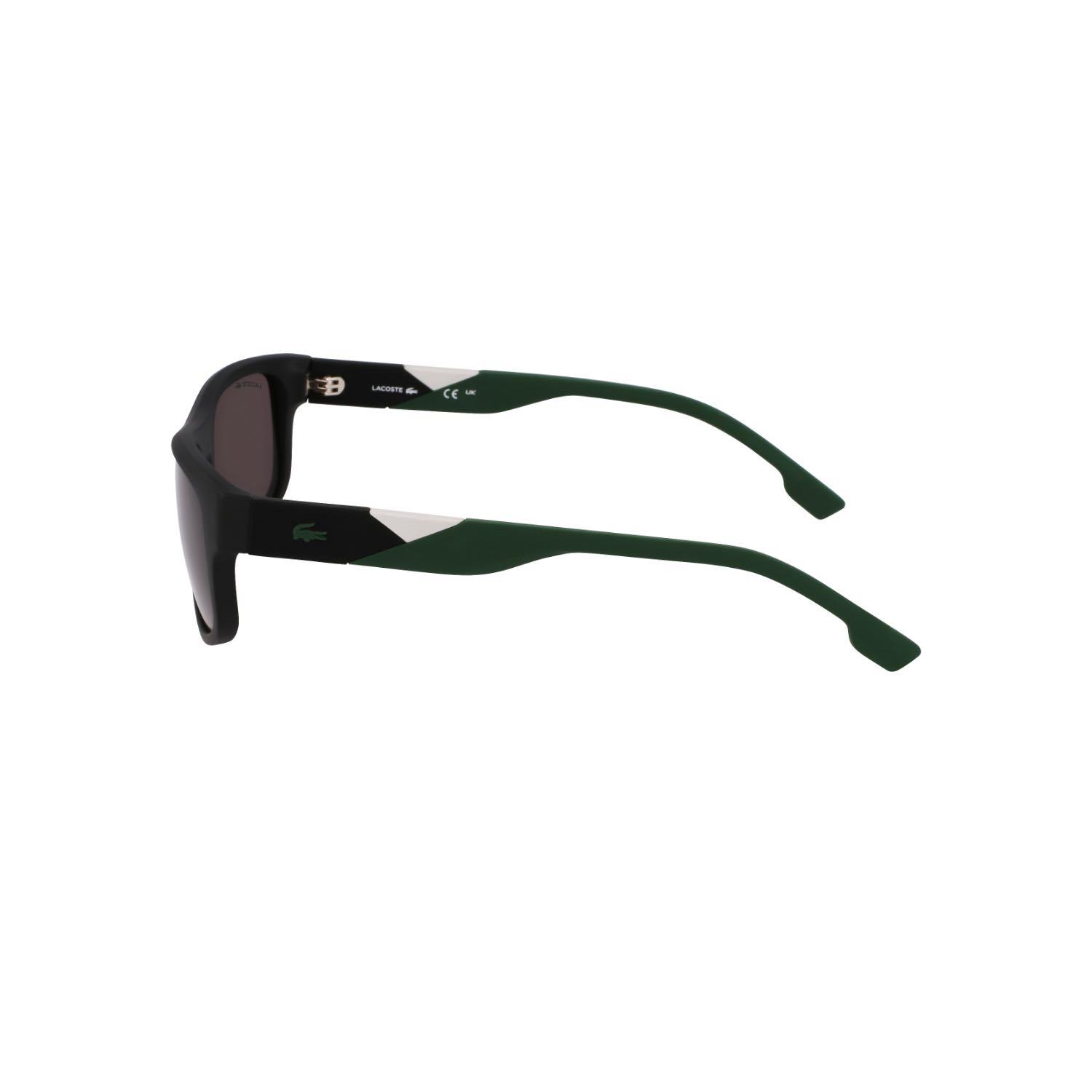 Lacoste L6042S 002 55 Erkek Dikdörtgen Siyah Kemik Güneş Gözlüğü