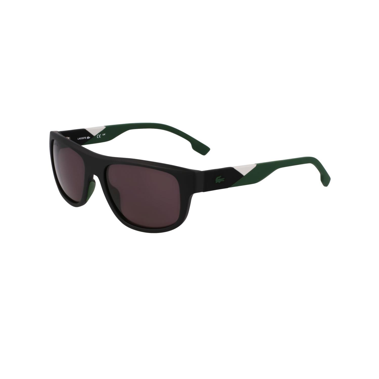 Lacoste L6042S 002 55 Erkek Dikdörtgen Siyah Kemik Güneş Gözlüğü