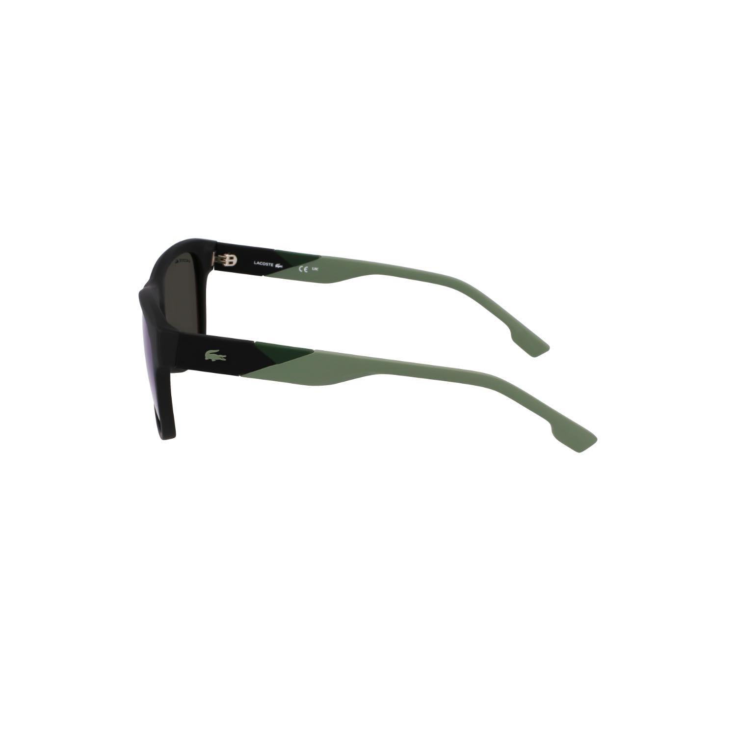 Lacoste L6043S 002 56 Erkek Kare Siyah Kemik Güneş Gözlüğü