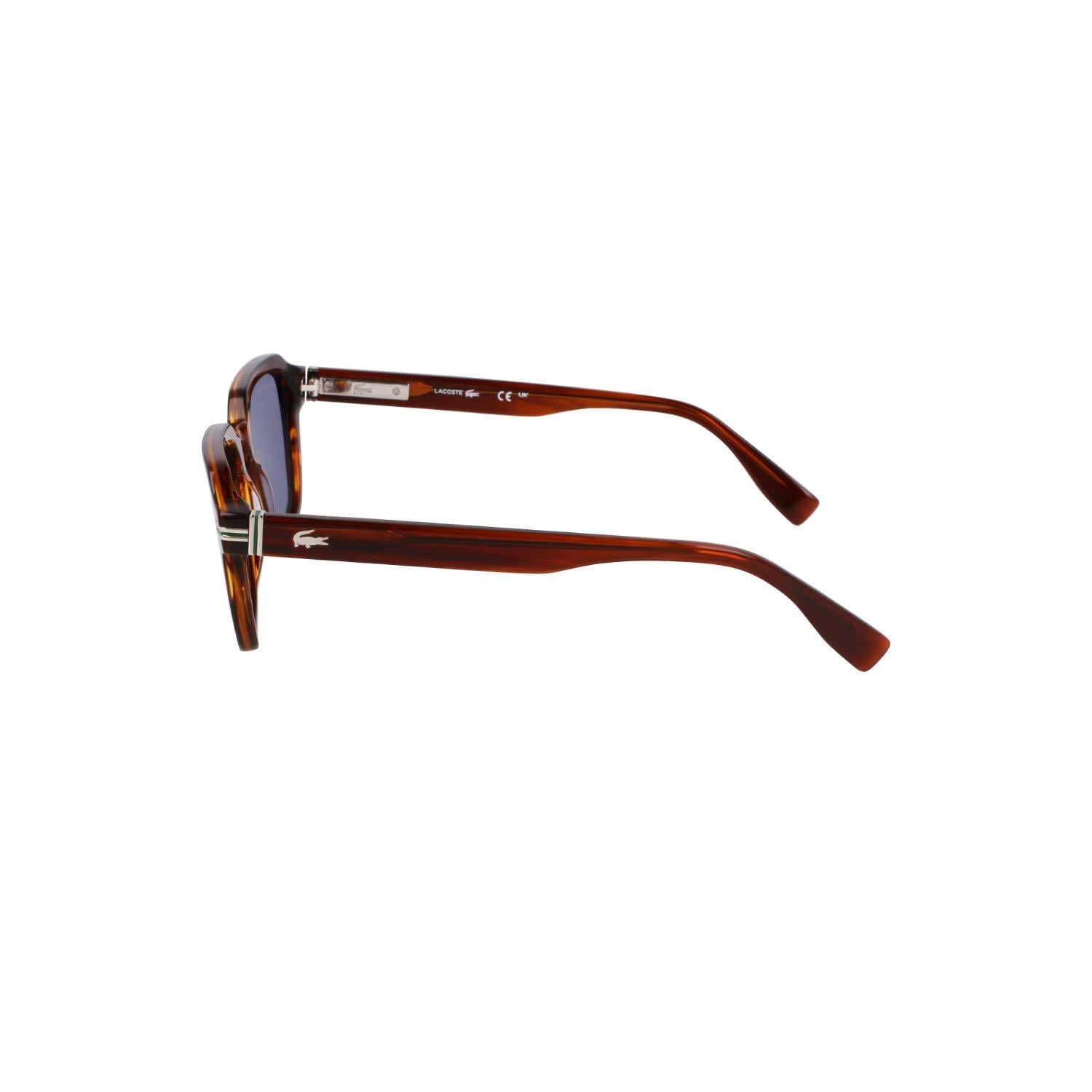 Lacoste L6046S 210 52 Erkek Kare Kırçıllı Kahverengi Kemik Güneş Gözlüğü