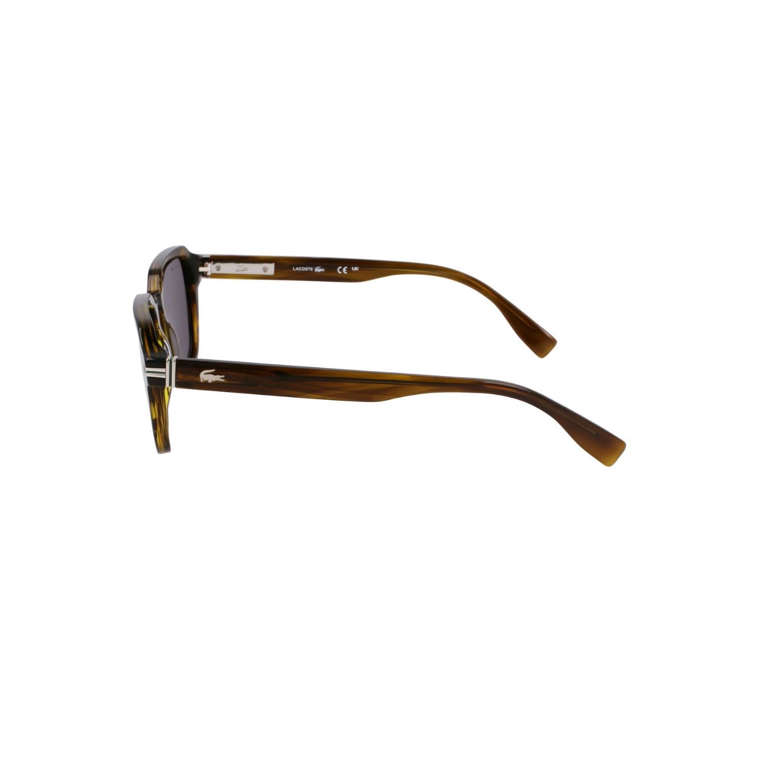 Lacoste L 6046S 275 52 Erkek Kare Kırçıllı Kahverengi Kemik Güneş Gözlüğü
