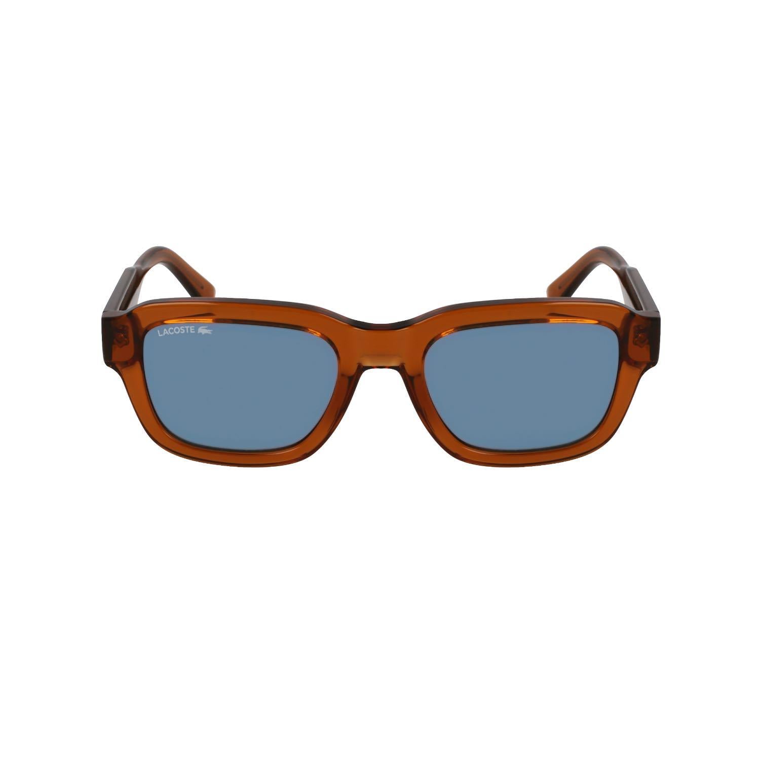 Lacoste L6048S 210 51 Unisex Kare Şeffaf Kahverengi Kemik Güneş Gözlüğü