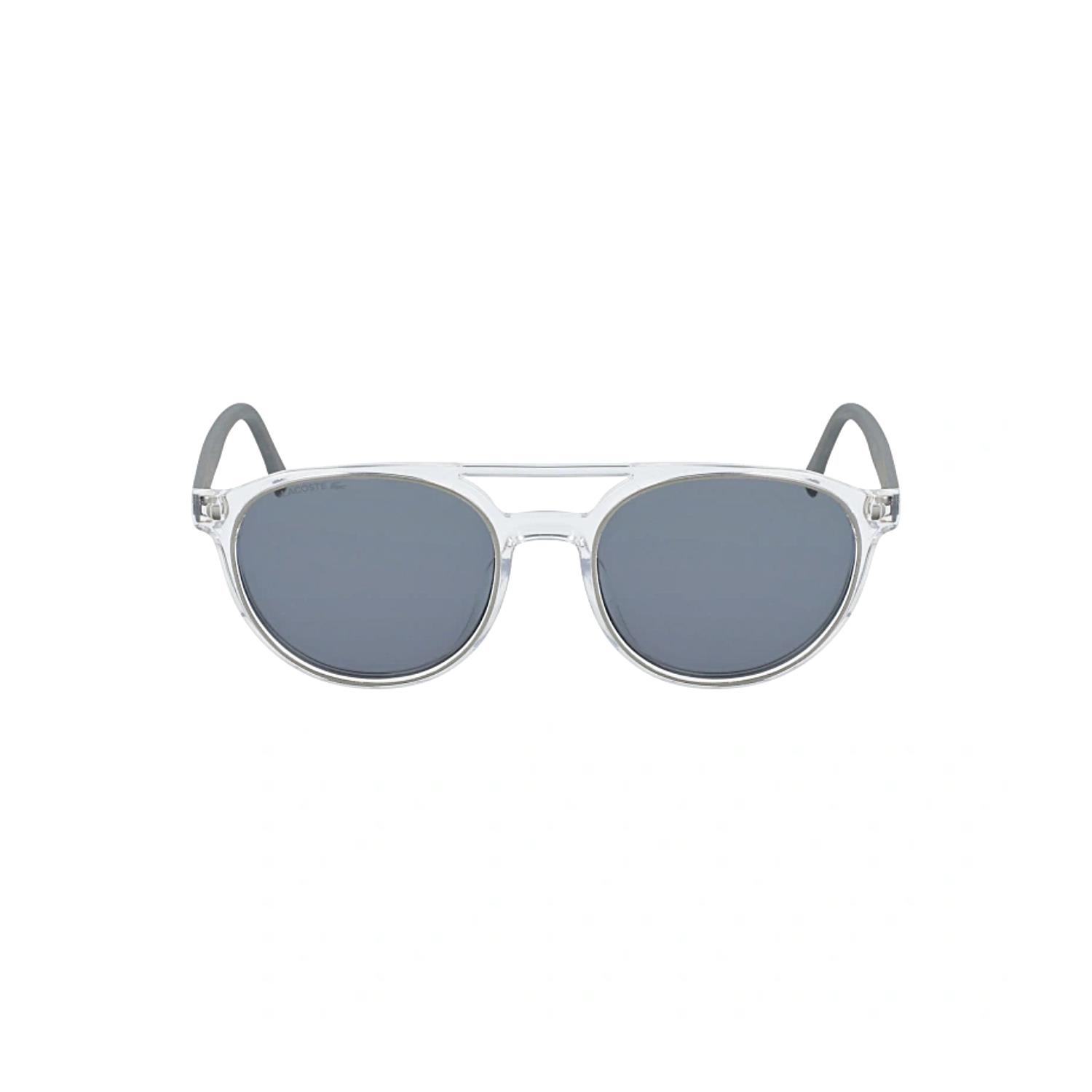 Lacoste L 881S 057 52 Unisex Yuvarlak Şeffaf Gri Kemik Güneş Gözlüğü