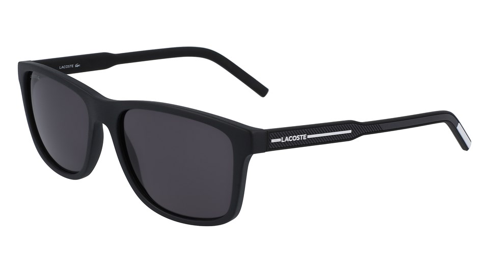 Lacoste L 931S 001 56 Erkek Dikdörtgen Siyah Kemik Güneş Gözlüğü