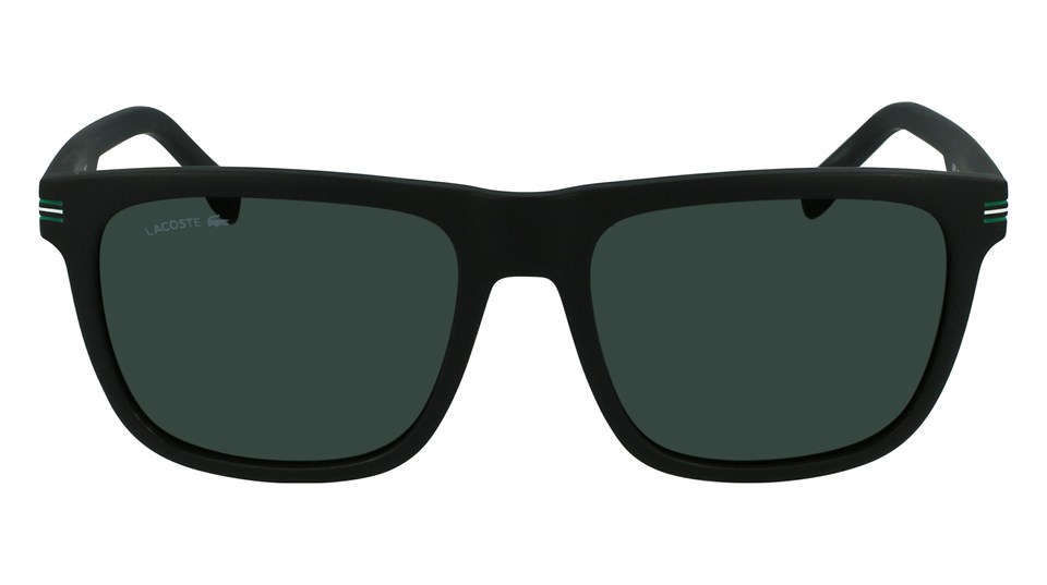 Lacoste L 959S 002 57 Erkek Dikdörtgen Siyah Kemik Güneş Gözlüğü