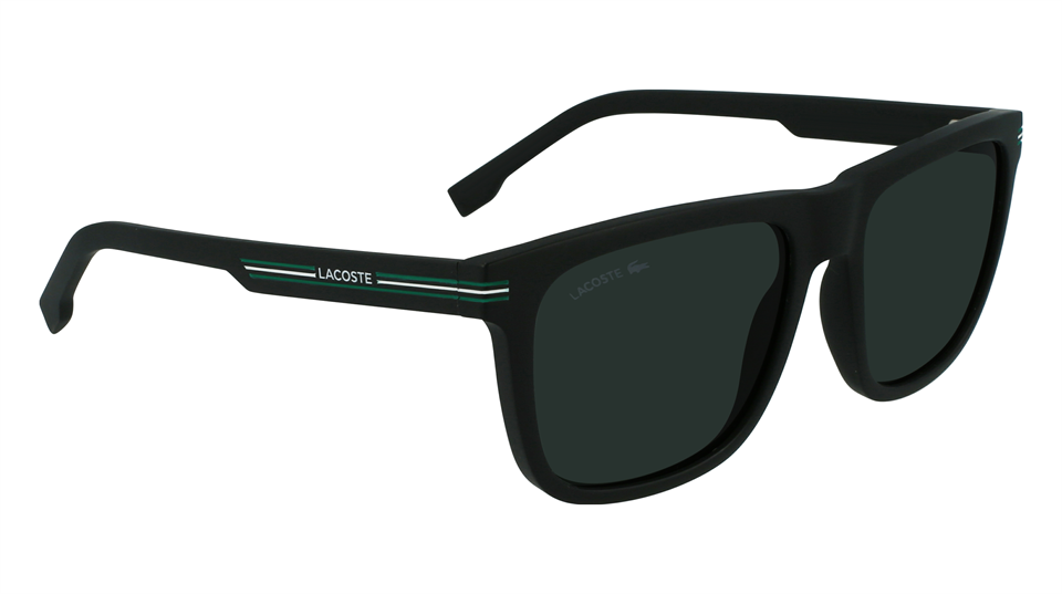 Lacoste L 959S 002 57 Erkek Dikdörtgen Siyah Kemik Güneş Gözlüğü